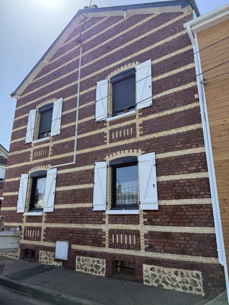 Rejointoiement de façade en brique à Sanvic proche Le Havre 76